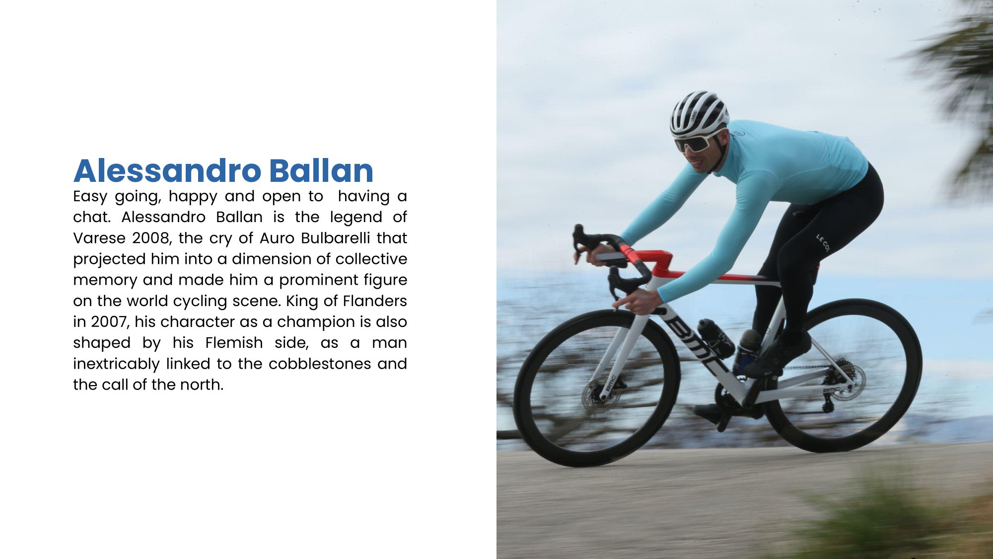 Alessandro Ballan bike tour